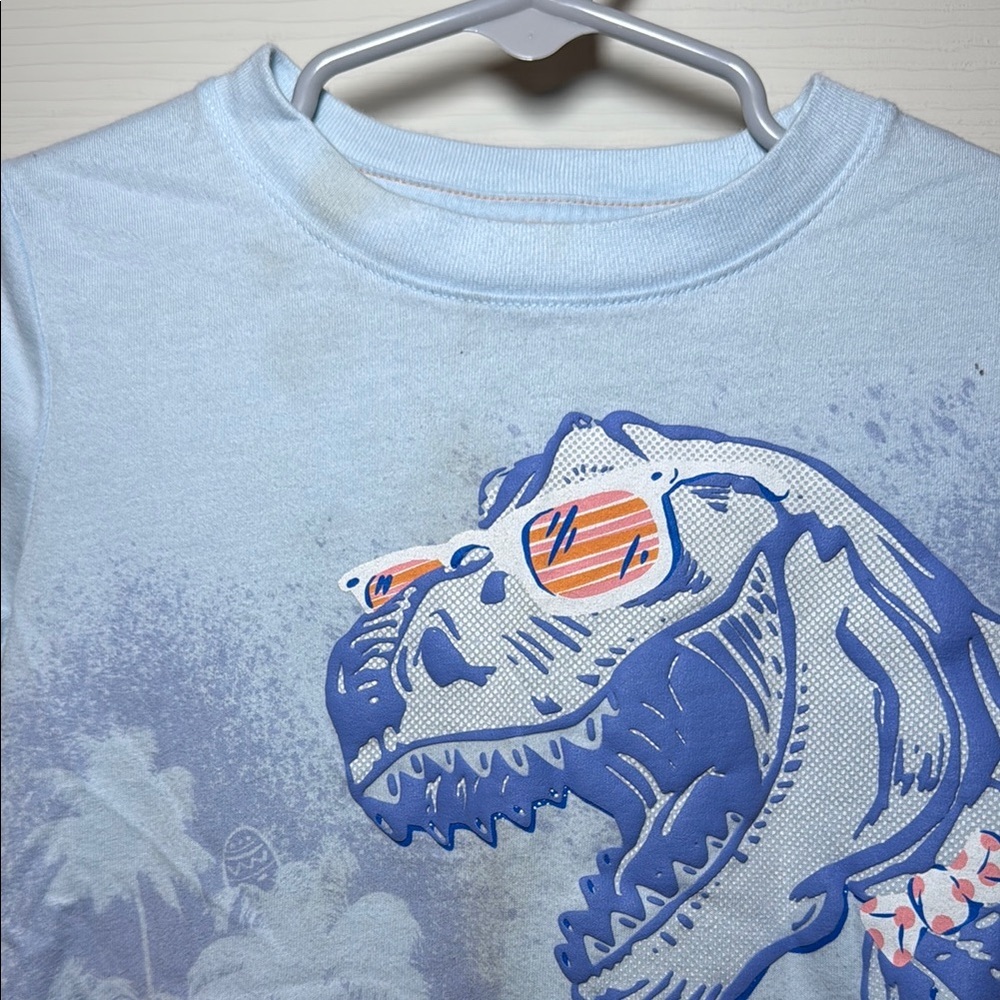 Dinosaur Graphic Kids T-Shirt - Blue - Picture 2 of 6
